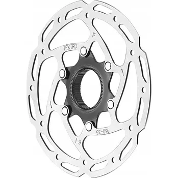 Brzda na kolo Brzdový kotouč TEKTRO 180 mm Centerlock stříbrný