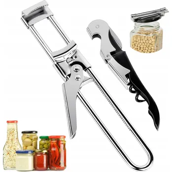 Otvírák Otvírák na víčka sklenic, nastavitelný, multifunkční, pomůcka pro seniory