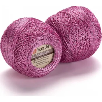 Camellia příze 20 g - 415 růžová stříbrná