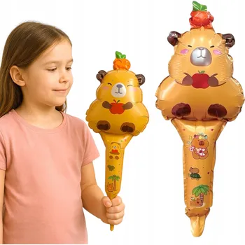 Balónek Fóliový balónek Kapybara 50cm Dekorace KAPYBARA