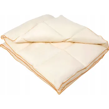 přikrývka Péřová Přikrývka 135x200 Celoroční Standard, 50% Peří, 100% Bavlna Ecru