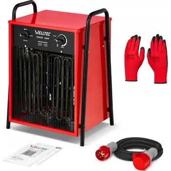 Bojler ELEKTRICKÝ OHŘÍVAČ WELLTEC EHD220 | DMYCHADLO | 22 kW | 2541 m³/h + KABEL