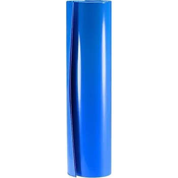 sourcing map PVC teplem smrštitelná bužírka Balení baterií 300 mm Plochá 191 mm Průměr 2 m Modrá