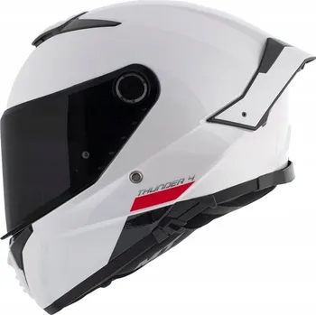Helma na motorku Přilba MT THUNDER 4 SV SOLID GLOSS WHITE + DÁRKY ZDARMA