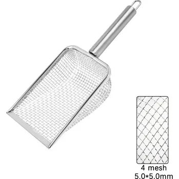 Toaleta pro kočku Kovová síťová lopatka na kočkolit | lopatka, nástroj - 5,0 mm5,0 mm