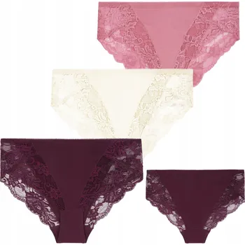 Kalhotky 3x Sada Kalhotky Pohodlné Kalhotky Dámské Bikini s krajkou Ženské MORAJ M