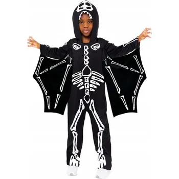 Karnevalový kostým Dětský kostým Kostlivec Dinosaurus Svítící Halloween 6-8 let 116-128 cm