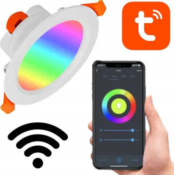 ZAPUŠTĚNÉ KULATÉ SVÍTIDLO STMÍVATELNÉ RGB 6" WIFI STROPNÍ SVÍTIDLO
