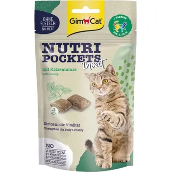 Pamlsek pro kočku GIMCAT NUTRI POCKETS 60G ŠANTA KOČIČÍ HMYZ BEZ CUKRU OMEGA-3 ZDRAVÉ