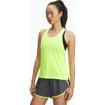 Dámské tričko Dámské běžecké tričko Under Armour Launch Singlet high vis yellow/reflective
