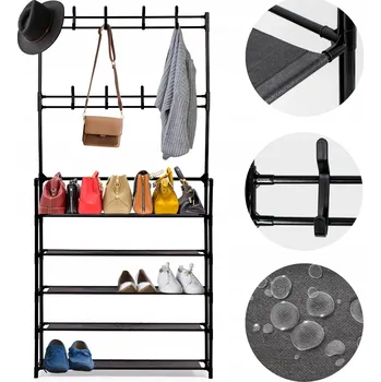 Botník Botník DOMAREX 80 x 172 x 26 cm černá