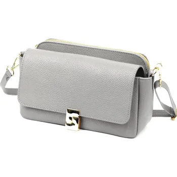 Kožená kabelka Luka šedá KZ2258214