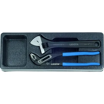 Klíč Nástavný klíč a SIKO kleště, 2 díly ve výplni do dílenského vozíku - LIACK3