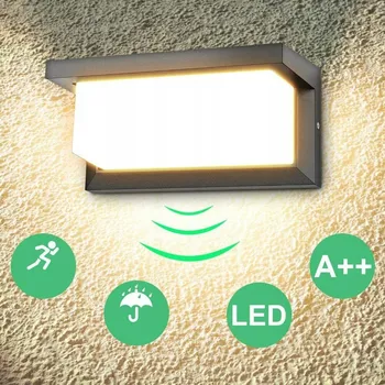 Nástěnné svítidlo 18W LED nástěnné svítidlo vodotěsné IP66, moderní lampa na verandu