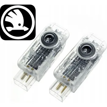 Logo projektor LED projektor do dveří Škoda 2 ks Superb Karoq Octavia