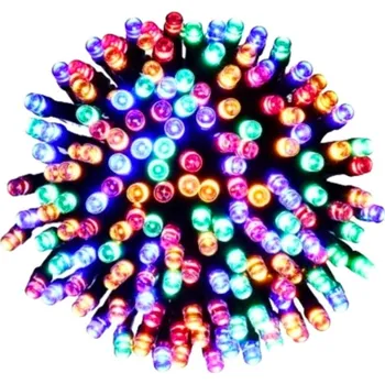 Vánoční dekorace SVĚTELNÝ ŘETĚZ NA VÁNOČNÍ STROMEK VENKOVNÍ VNITŘNÍ 200 LED MULTI