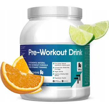 Anabolizér Kompava Pre-Workout Drink 320 g/20 dávek, pomeranč-limetka