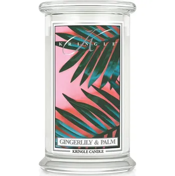 Svíčka Kringle Candle svíčka Gingerlily & Palm (sójový vosk), 623 g