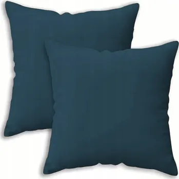 Dekorativní polštářek 2x POVLEČENÍ NA POLŠTÁŘE POLŠTÁŘKY 40X40 DEKORAČNÍ OZDOBNÉ TYRKYSOVÁ BARVA