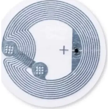 Samolepící etiketa NFC čip NTAG213 13,56MHz 25mm PET samolepící, ISO14443A, na papírové pásce