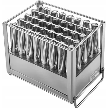 fomička na zmrzlinu Formy na zmrzlinu 40 Kusů, válcové, komerční,z nerezové Oceli