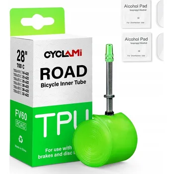 Duše na kolo CYCLAMI TPU SUPER Lehká Duše 38g ALU Presta 60 mm ROAD