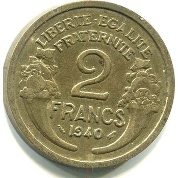 FRANCIE. 2 francs 1940.