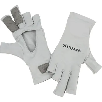Rybářské oblečení Simms Rukavice SolarFlex SunGlove Sterling Velikost: XL