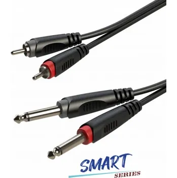 Audio kabel Kabel RCA - jack 6,3 mm Roxtone 1 m