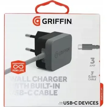 ORIGINÁLNÍ NABÍJEČKA S KABELEM USB-C GRIFFIN 15W 3A