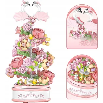 ostatní stavebnice STAVEBNÍ STAVEBNICE HUDEBNÍ KOLOTOČ LED 713 DÍLŮ IDEÁLNÍ DÁREK PRO DĚTI