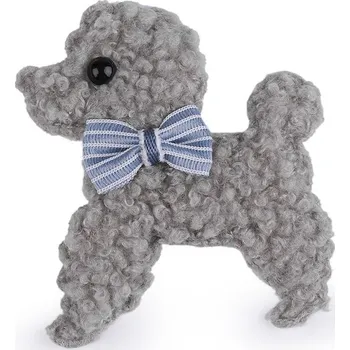 Módní doplněk Aplikace / nášivka pes - 2 šedá