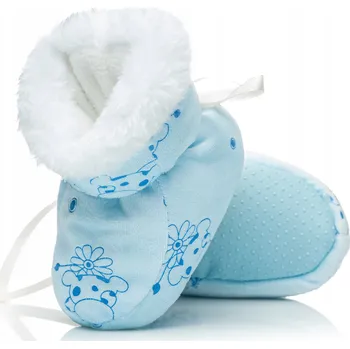 Capáčky ATTRACTIVE kojenecké botičky modré, velikost 17