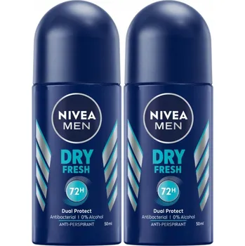 NIVEA MEN Dry Fresh Antiperspirant kuličkový 2 x 50 ml