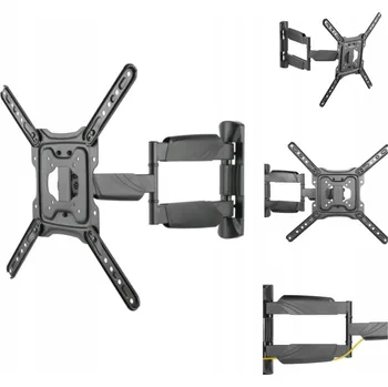 Televizní držák Silný Držák na TV 23-55" 35 KG ČERNÝ NASTAVITELNÝ