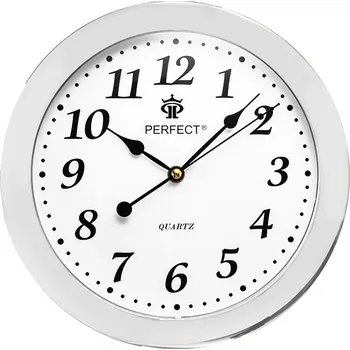 Hodiny Nástěnné hodiny Perfect stříbrné 28 cm