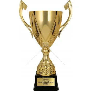 Impozantní zlatý pohár Darka 46 cm s GRAVÍROVÁNÍM DÁREK