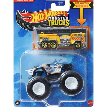 autíčko Kombinovaný balíček NIGHT SHIFTER + autíčko HOT WHEELS MONSTER TRUCKS, série 2025