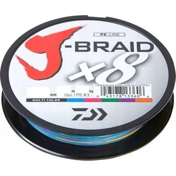 Daiwa J-Braid X8 Multi Šňůra 0,28 mm x 300 m
