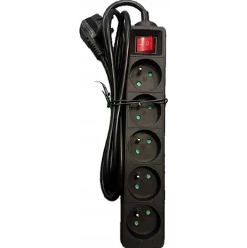 Napájecí kabel Prodlužovací Kabel Vershold 1,5 m 5 ks černá