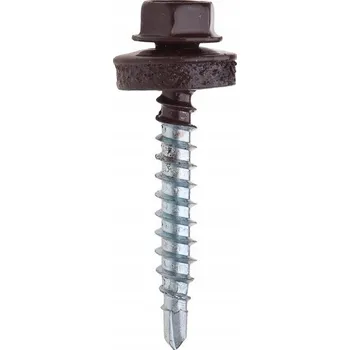 Šroub Šroub farmářský do plechu se zápustnou hlavou 4,8x20 250 kusů RAL 8017 hnědý