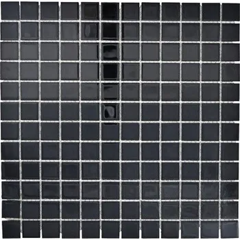 Obraz Skleněná mozaika, skleněná dlaždice černá 4mm