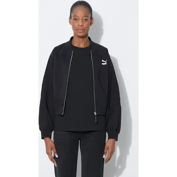 Pánské oblečení Bomber bunda Puma Classics Shiny, S, černá, 99X