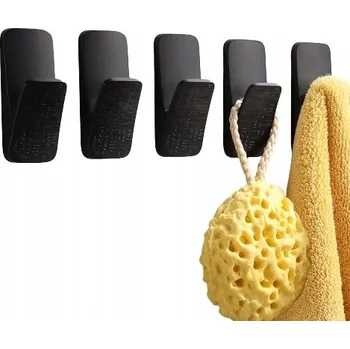 Věšák Háček Věšák Samolepicí 5ks Černý