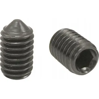 Šroub Šroub s vnitřním šestihranem M8x12 s kuželovou špičkou, černý, 20 ks