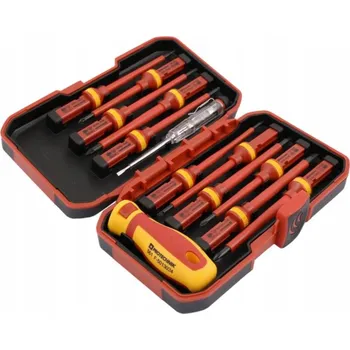 Šroubovák IZOLOVANÉ ELEKTROTECHNICKÉ ŠROUBOVÁKY SADA 13 KUSŮ