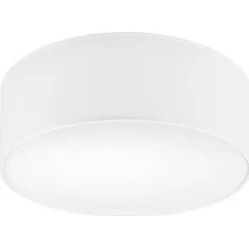 STROPNÍ SVÍTIDLO KULATÝ SE STÍNIDLEM LAMKUR VIVIAN 48406 KOLO E27 BÍLÝ