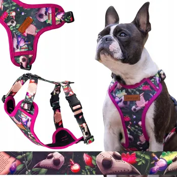 Postroj pro psa BEZTLAKOVÉ postroje GUARD pro malé psy, velikost XXS, šířka 15 mm, Ukory RŮŽOVÉ