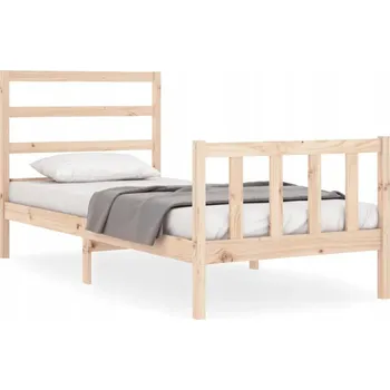 Postel Jednolůžková dřevěná postel 90x200 cm, vícebarevná