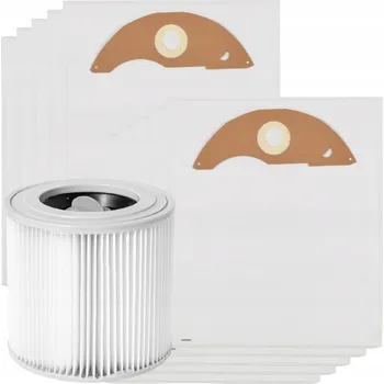 Filtr do vysavače 10x Syntetický sáček + Omyvatelný filtr pro Karcher NT 22/1 Ap NT 22/1 Ap Te